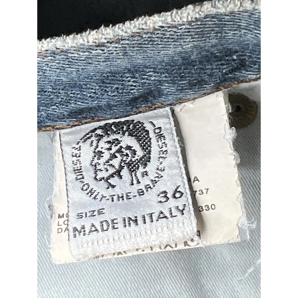 Diesel Jeans Men Size 36x31 Blue Denim Made In Italy Straight